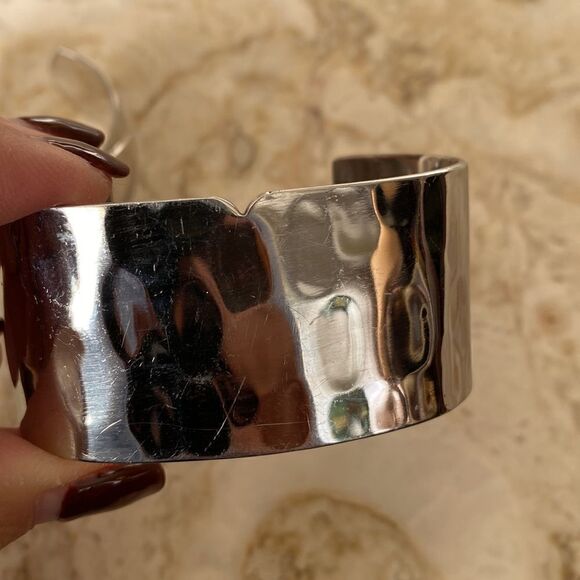 Stainless Steel Cuff Bracelets set of 2 - Picture 4 of 12